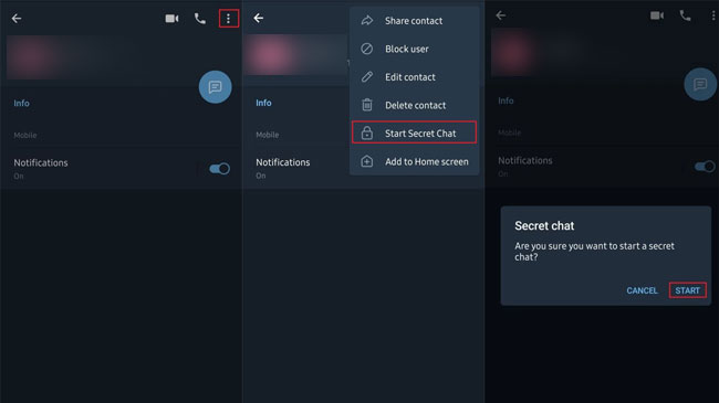 Telegram 加密聊天